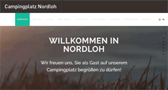 Desktop Screenshot of campingplatz-nordloh.de